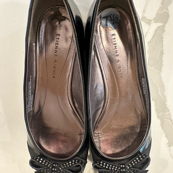 Etienne Aigner MOISHA black patent leather flats - Picture 5 of 9